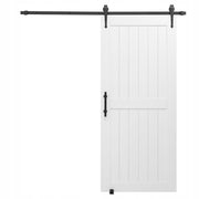 VEVOR 914X2134MM SLIDING DOOR SYSTEM WITH PLANKS STRONG AND EASY INSTALLATION