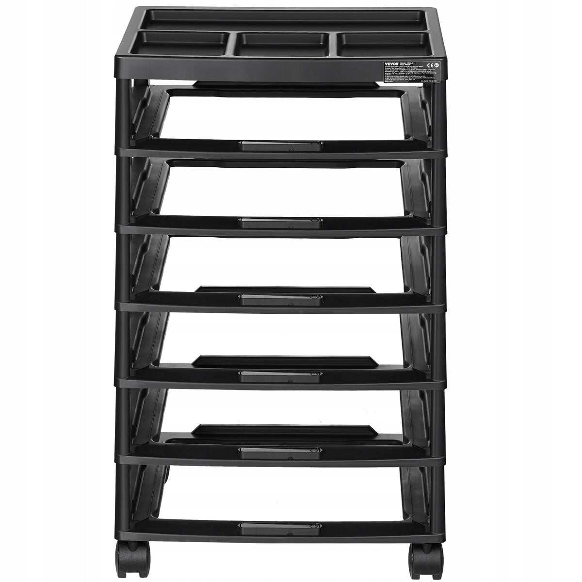 VEVOR 6-TIER ROLLING SHELVING UNIT LARGE CAPACITY HEAVY DUTY