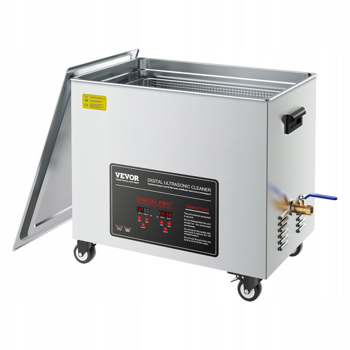VEVOR 50L PROFESSIONAL ULTRASONIC CLEANER 840W WITH BASKET AND WHEELS