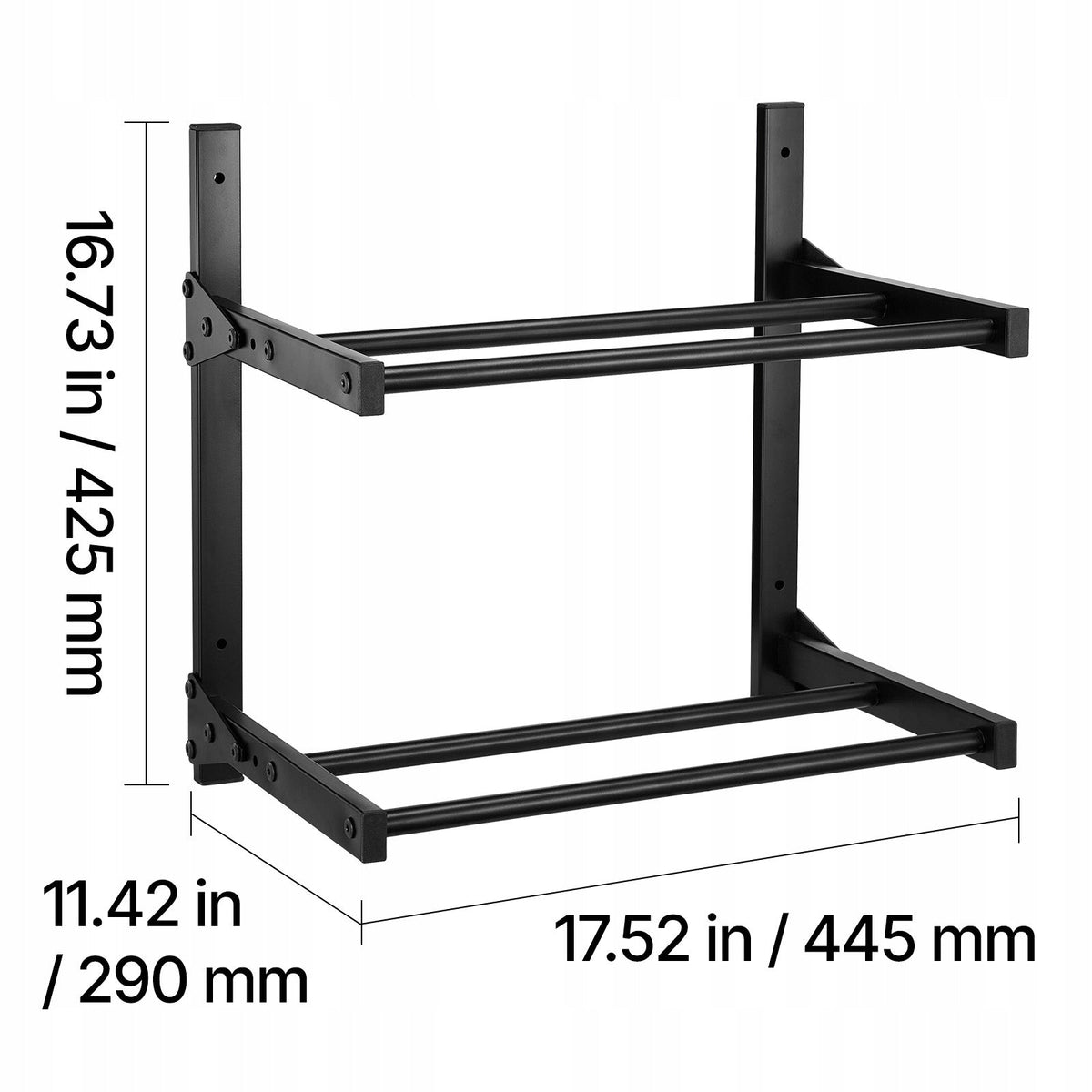 VEVOR PROFESSIONAL 2-TIER WALL-MOUNTED FILAMENT RACK 445X290X425MM