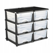 VEVOR TROLLEY WITH 6 DRAWERS MOBILE STORAGE CONTAINER