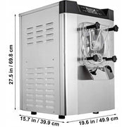 VEVOR COMMERCIAL ICE CREAM MACHINE 16-20L H 1400W STAINLESS STEEL LCD