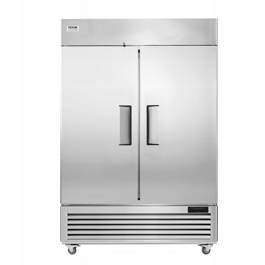VEVOR 1100L 2-DOOR STAINLESS STEEL DIGITAL COMMERCIAL FREEZER