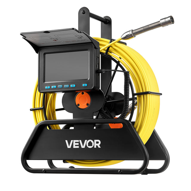 VEVOR Professional Pipe Inspection Camera 30M IP68 Waterproof 4.3"