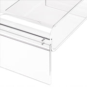 VEVOR TWO-TIER ACRYLIC COFFEE TABLE CLEAR STURDY 80X50X38CM