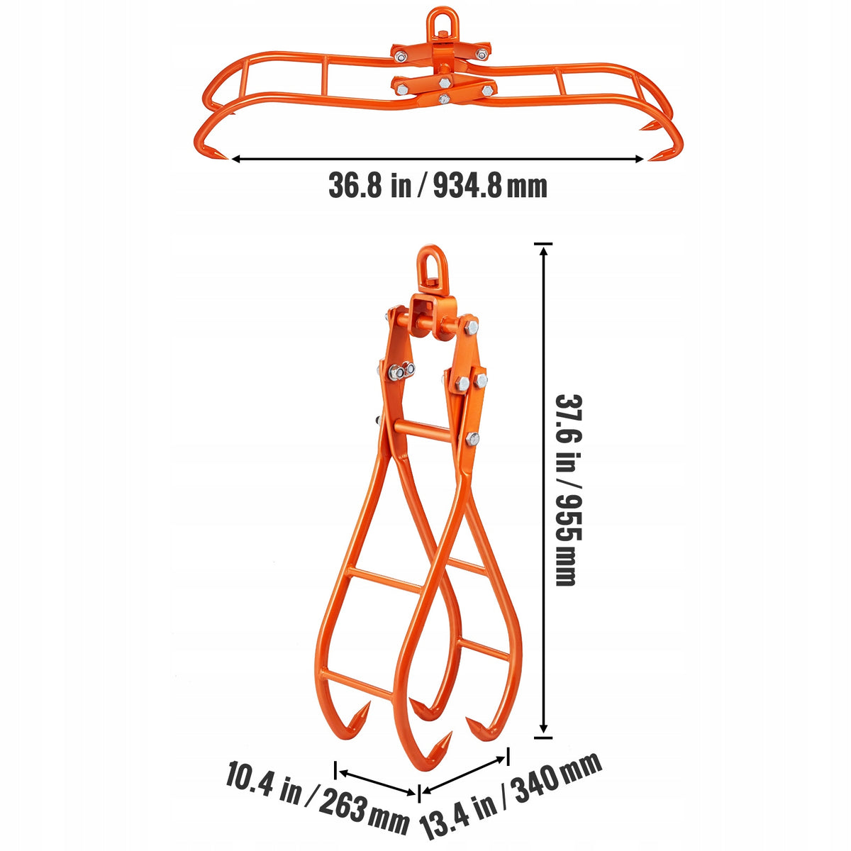 VEVOR PROFESSIONAL LOG GRAPPLE 1500 KG STRONG AND SOLID