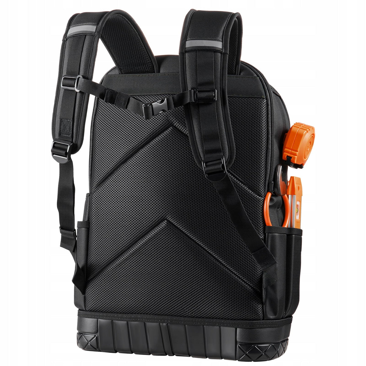 VEVOR TOOL BACKPACK 65 POCKETS HEAVY-DUTY TOOL ORGANIZER BLACK