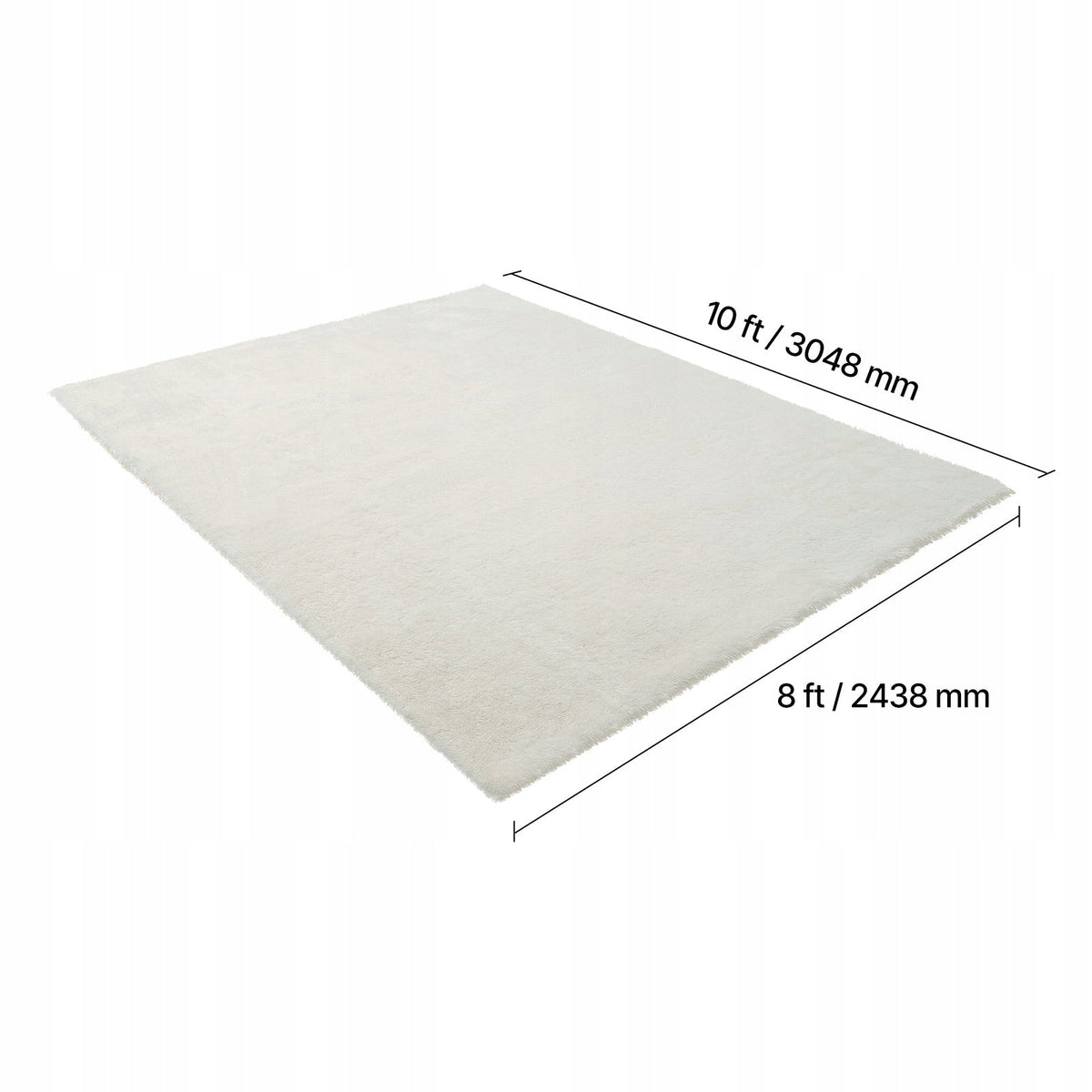 VEVOR LONG PILE CARPET 3048X2438 MM PLUSH STRONG COMFORTABLE FOR