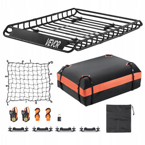 VEVOR UNIVERSAL ROOF RACK BASKET 1300X910X105MM HEAVY DUTY KIT