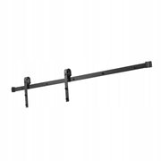 VEVOR 1.5M SLIDING DOOR SYSTEM 150KG LOAD CAPACITY BLACK STURDY COMPLETE SET