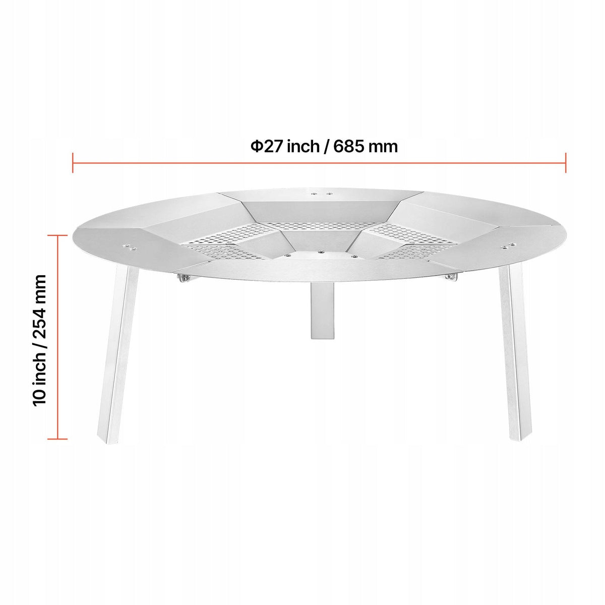 VEVOR HEAT DIFFUSER 304 STAINLESS STEEL ROUND HEAT SHIELD FOR FIRE