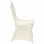 VEVOR 50 PCS FOLDING CHAIR COVERS ELASTIC SPANDEX COLOR BONE
