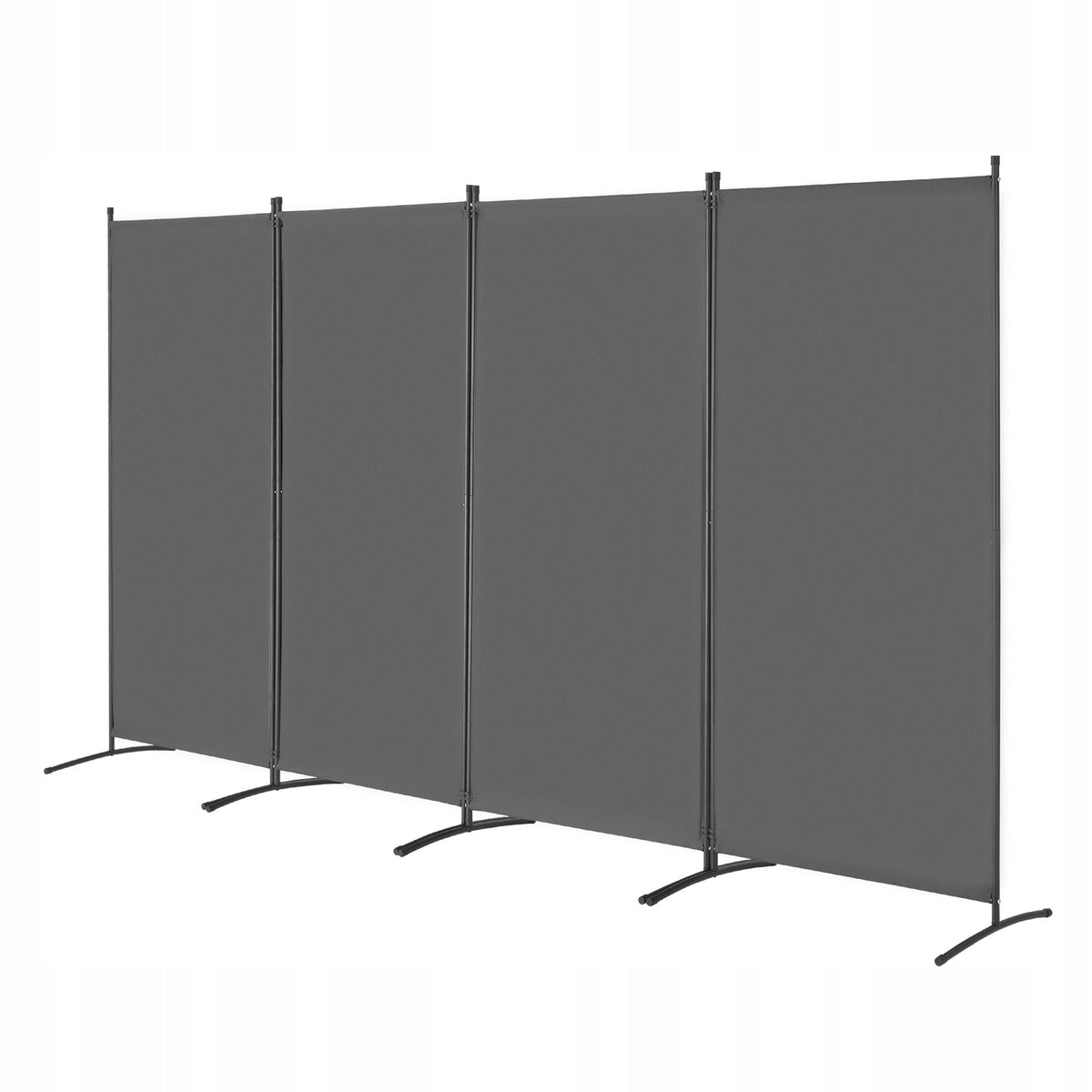 VEVOR 4-Panel Folding Partition Wall Strong Oxford Frame Grey