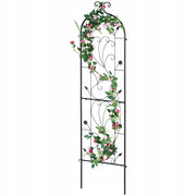 VEVOR 38X152 CM SOLID METAL TRELLIS FOR CLIMBING PLANTS BLACK PREMIUM