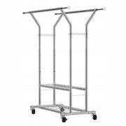 VEVOR PROFESSIONAL CLOTHES RACK ON WHEELS 2 RODS 2 SHELVES 120 KG