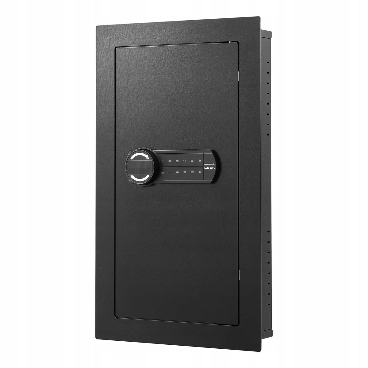 VEVOR WALL SAFE WITH PASSWORD AND KEY STRONG STEEL HOUSING 3 SHELVES LED