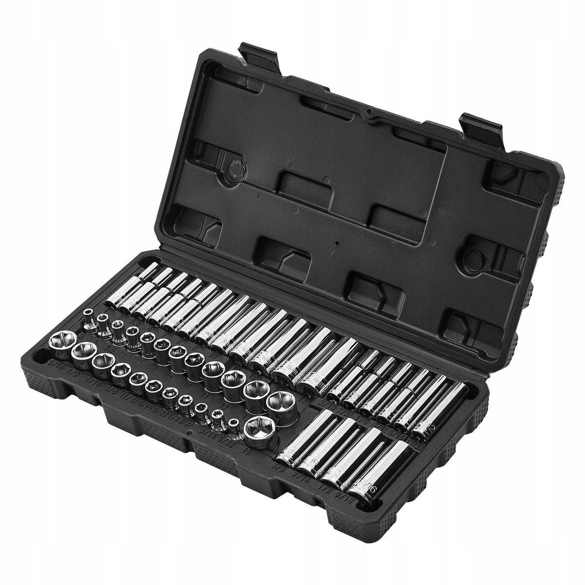 VEVOR 46-PIECE SOCKET WRENCH SET 1/4 INCH DRIVE SAE & DURABLE