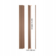 SET OF 8 VEVOR ACOUSTIC PANELS 2450X166MM GREY OAK STRONG AND STYLISH