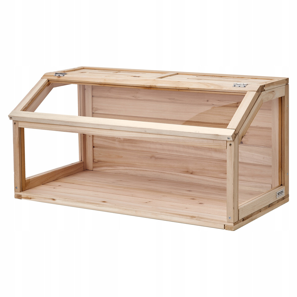 VEVOR WOODEN HAMSTER CAGE WITH NEST AND 270-DEGREE VIEW NATURAL