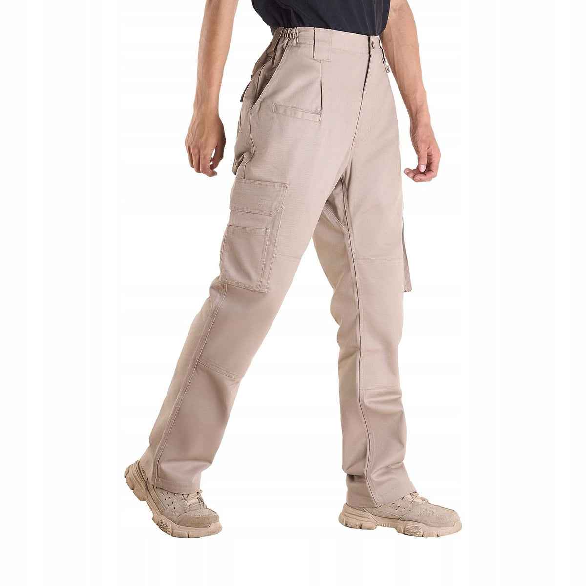 VEVOR FLAME-RETARDANT MEN'S PANTS XXL COTTON KHAKI 9 POCKETS