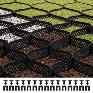 VEVOR GRAVEL GRID 75 MM LAWN GRATE 7600X2900 MM STRONG AND DURABLE
