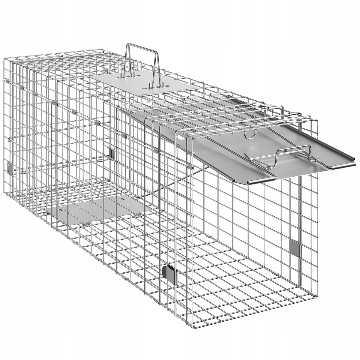 VEVOR RACCOON CAT MARTEN TRAP FOLDABLE GALVANIZED STRONG 31 INCH