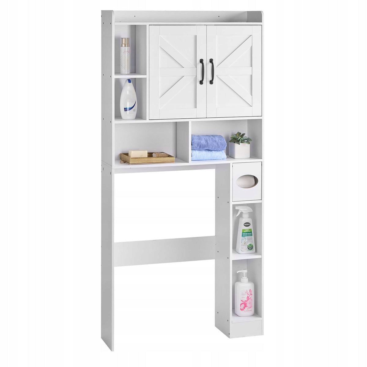 VEVOR BATHROOM CABINET WITH DOUBLE DOORS AND ADJUSTABLE SHELF STRONG