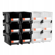 VEVOR STACKING BOXES 12 PCS 377X215X180 MM STRONG AND PRACTICAL