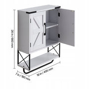 VEVOR BATHROOM WALL CABINET WITH 2 DOORS AND ADJUSTABLE SHELVES, WHITE