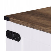 VEVOR FARMHOUSE COFFEE CABINET 80X35X88 CM 3-TIER STURDY SOLID