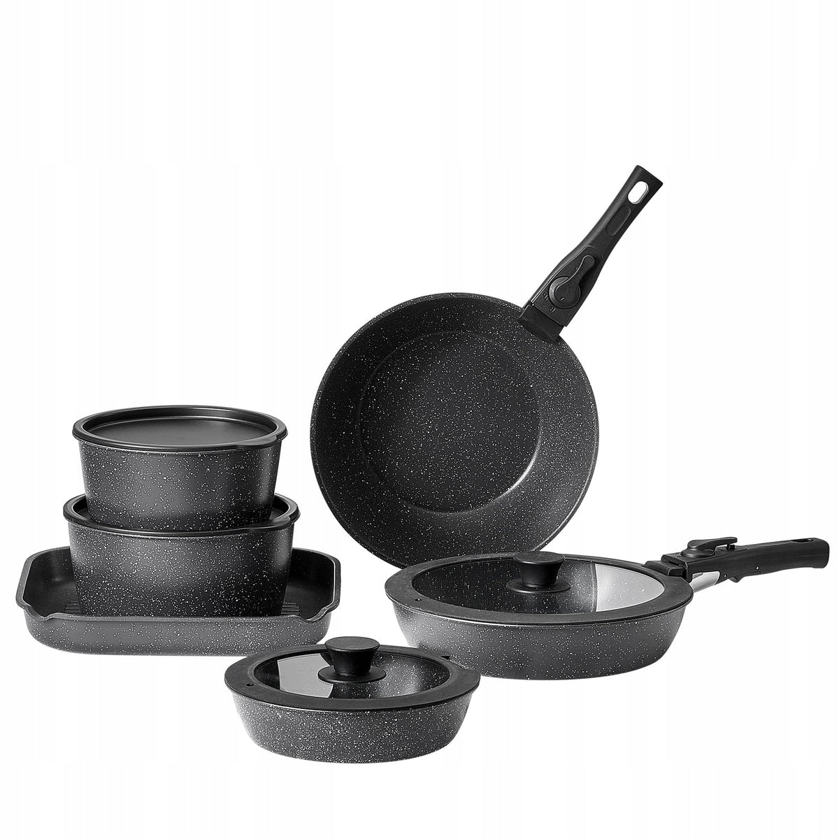 VEVOR 17-piece Induction Cookware Set Granite