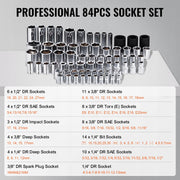 VEVOR Professional SAE 121-Piece Mechanical Tool Set
