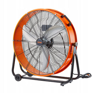 VEVOR 24 INCH DRUM FAN FLOOR FAN 3 SPEEDS 8600 CFM POWERFUL