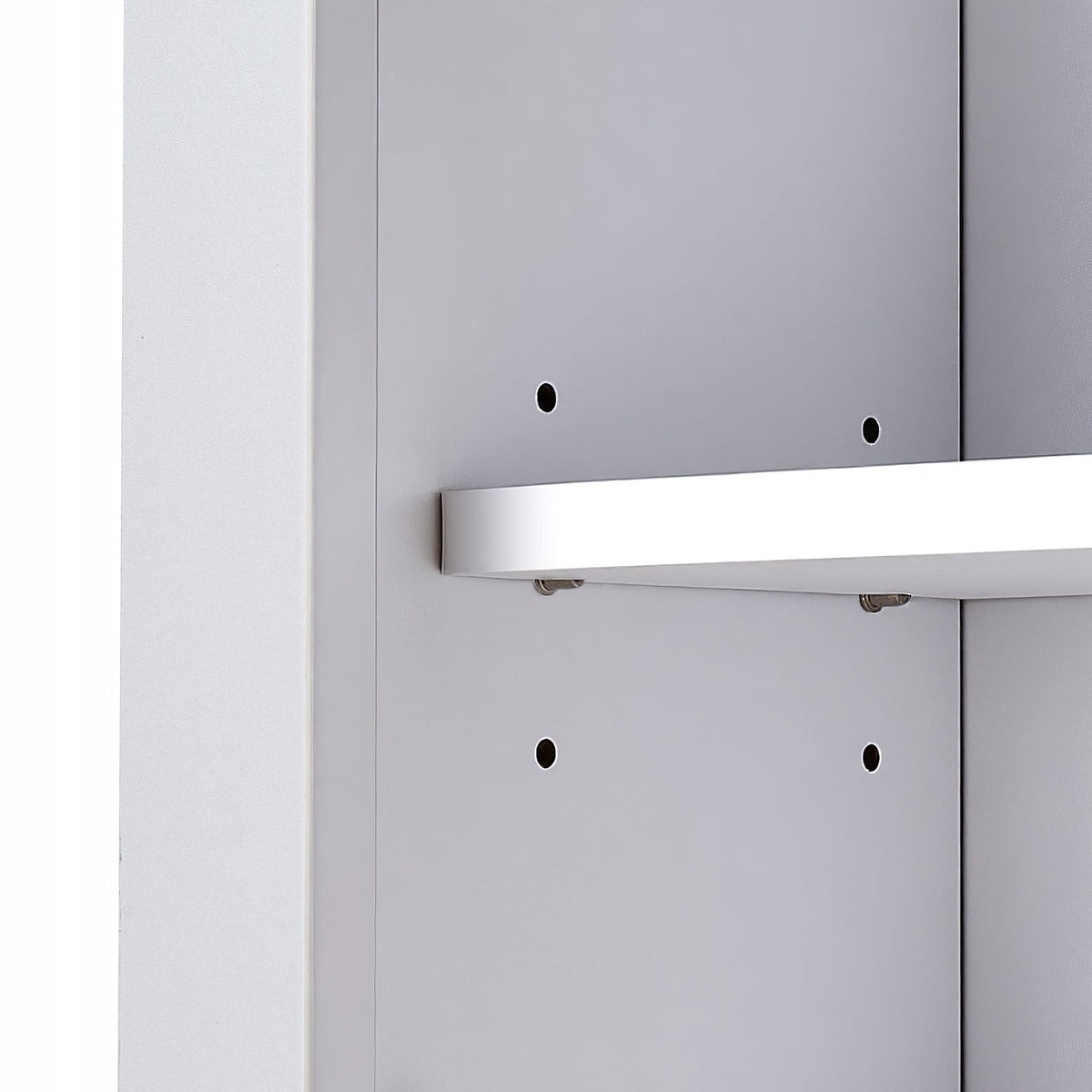VEVOR BATHROOM WALL CABINET WITH 2 DOORS AND ADJUSTABLE SHELVES, WHITE