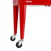 VEVOR 75.71L COOLER CART FOR 50 BOTTLES 110 CANS STRONG RED