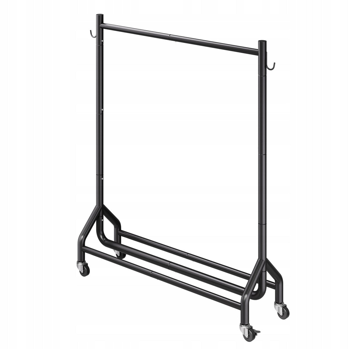 VEVOR PROFESSIONAL ROLLING CLOTHES RACK WITH ROD AND HOOKS 90KG