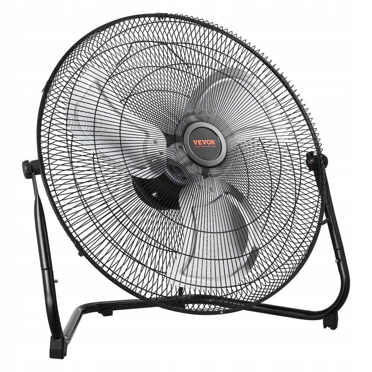 VEVOR 18-INCH FLOOR FAN 3-SPEED POWERFUL 4000 CFM 360 ADJUSTMENT