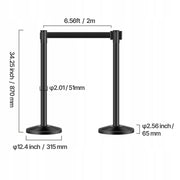 VEVOR 6-PACK RETRACTABLE STANCHIONS STRONG STABLE