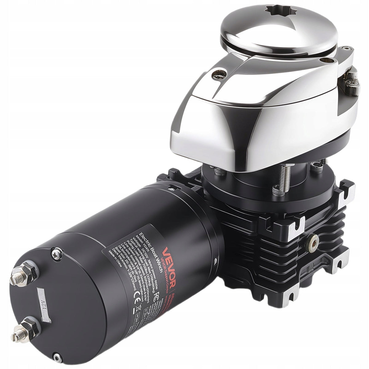 VEVOR 12V 1100W STAINLESS STEEL ELECTRIC ANCHOR WINCH 80KG 320KG