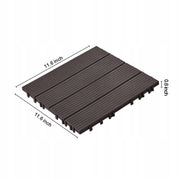 VEVOR DECK TILES 54 PIECES 295X295 MM STRONG WATERPROOF