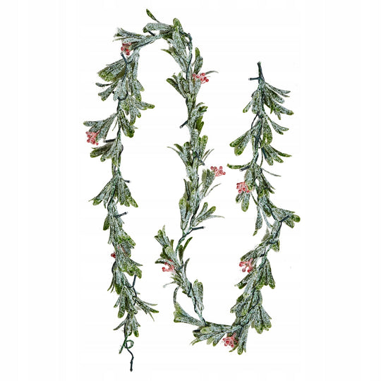 VEVOR 2M CHRISTMAS GARLAND REALISTIC GREEN FIR WITH LED LIGHTS