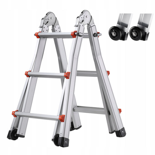 VEVOR A TELESCOPIC LADDER 2880 MM COMPACT SOLID SAFE