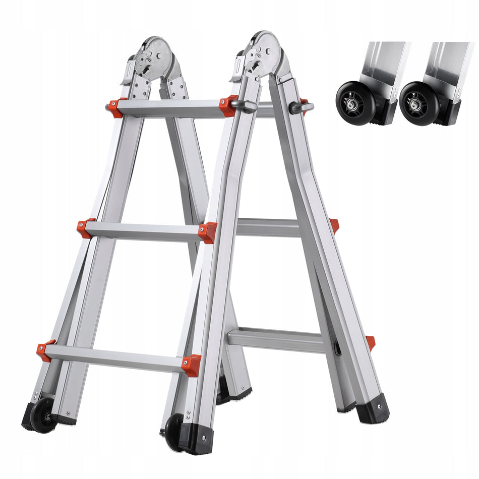 VEVOR A TELESCOPIC LADDER 2880 MM COMPACT SOLID SAFE