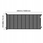 VEVOR EXPANDABLE PET AND BABY GATE 515 CM STRONG BLACK MESH