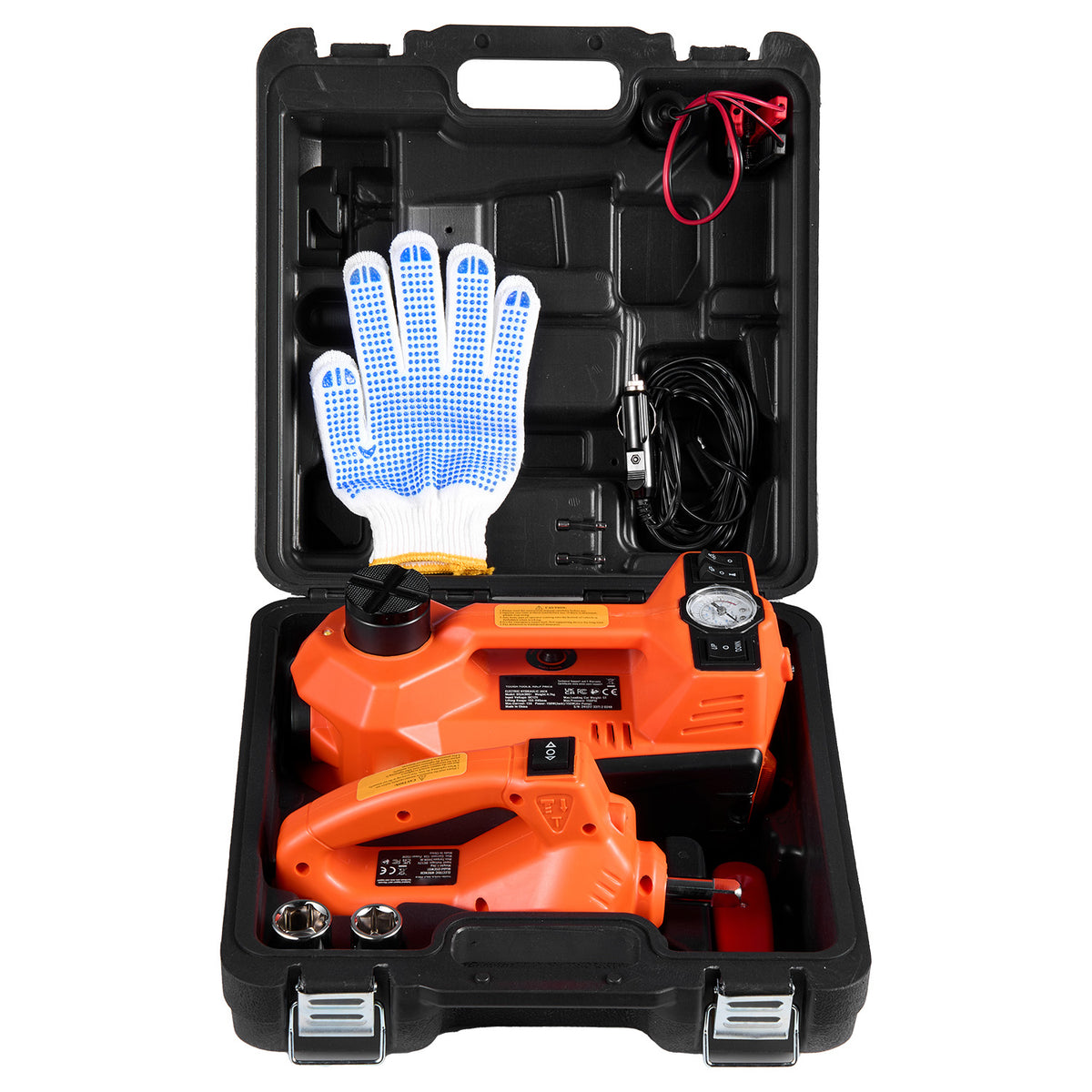 VEVOR 5T ELECTRIC CAR JACK WITH PUMP AND IMPACT WRENCH LED
