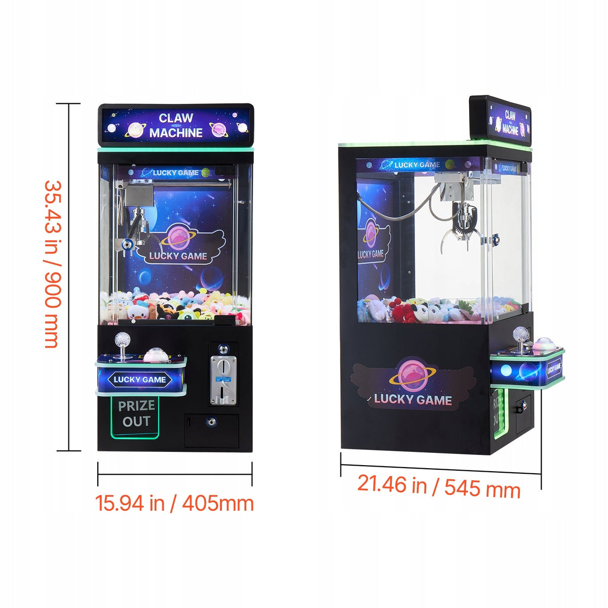 VEVOR PROFESSIONAL MEDIUM SIZE CLAW MACHINE WITH ADJUSTABLE