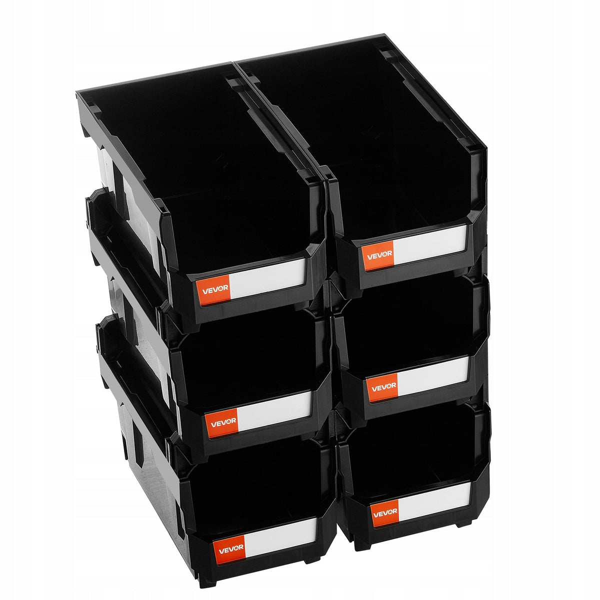 VEVOR PROFESSIONAL STACKABLE BOXES 377X215X180 MM 6 PIECES
