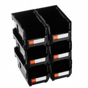 VEVOR PROFESSIONAL STACKABLE BOXES 377X215X180 MM 6 PIECES