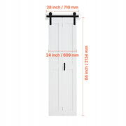 VEVOR PROFESSIONAL BARN STYLE SLIDING DOOR 609X2134 MM MDF WHITE