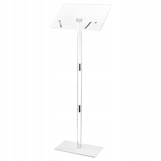 VEVOR ACRYLIC LECTERN 1.22M PORTABLE LAPTOP DESK WITH CLIPS SOLID